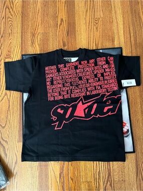 NWT- Sp5der black tee (small)